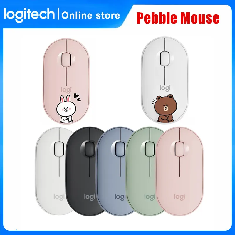 

Logitech Pebble Wireless Mouse Bluetooth 1000DPI 2.4GHz Silent Slim Tiny USB Receiver Fast Tracking Computer Laptop Tablet