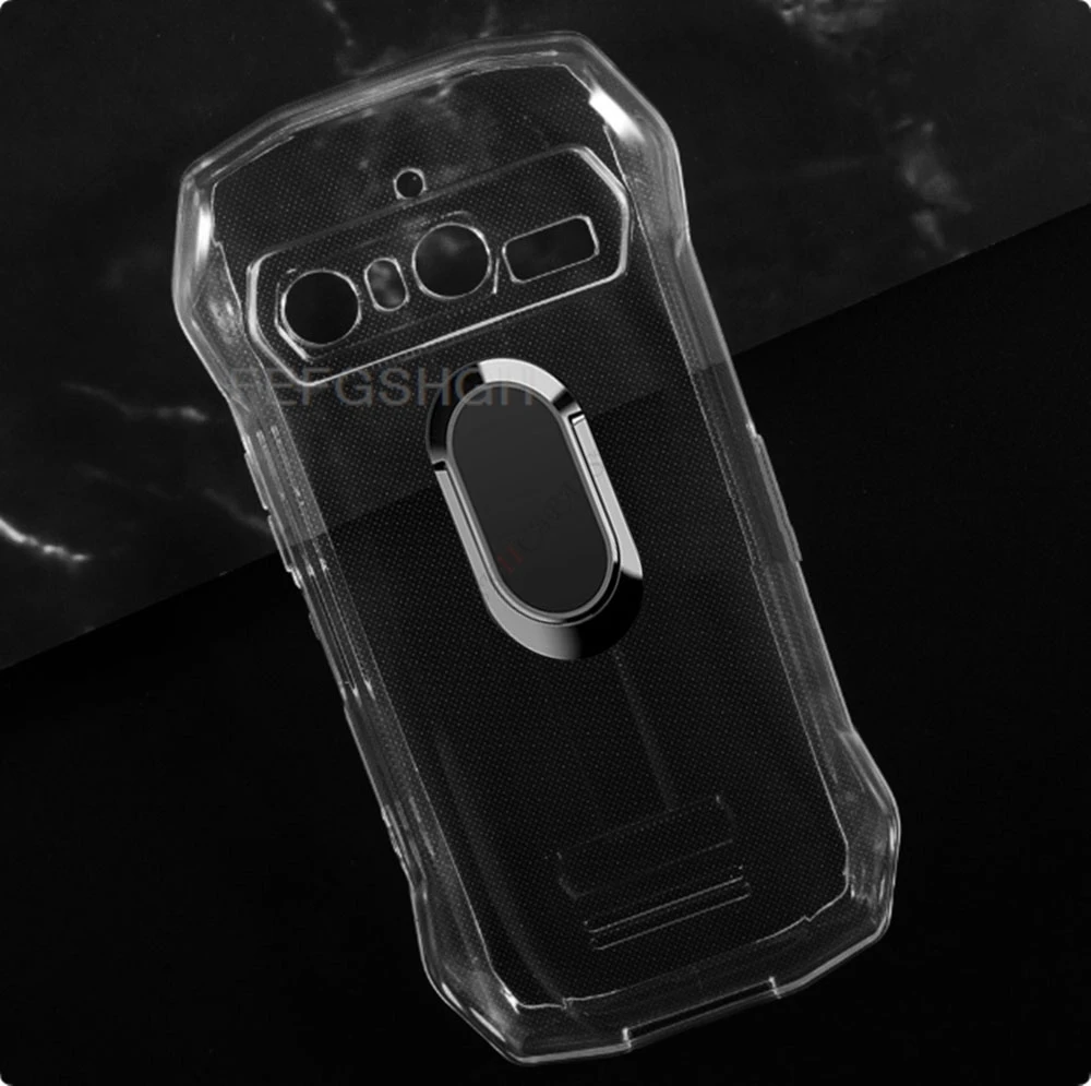 For Blackview N6000 4.3" BlackviewN6000 N 6000 N6000 SE Back Ring Holder Bracket Phone Case Smartphone TPU Soft Silicone Cover