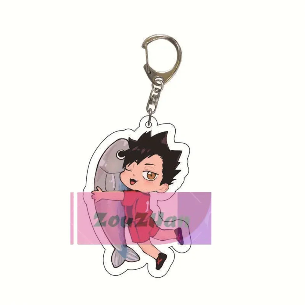 Anime Haikyuu!! Acrylic Volleyball Boy Key Chain, Hinata Shoyo, Kageyama Tobio Figures Keyring, Charm Pendants, Xmas Gifts