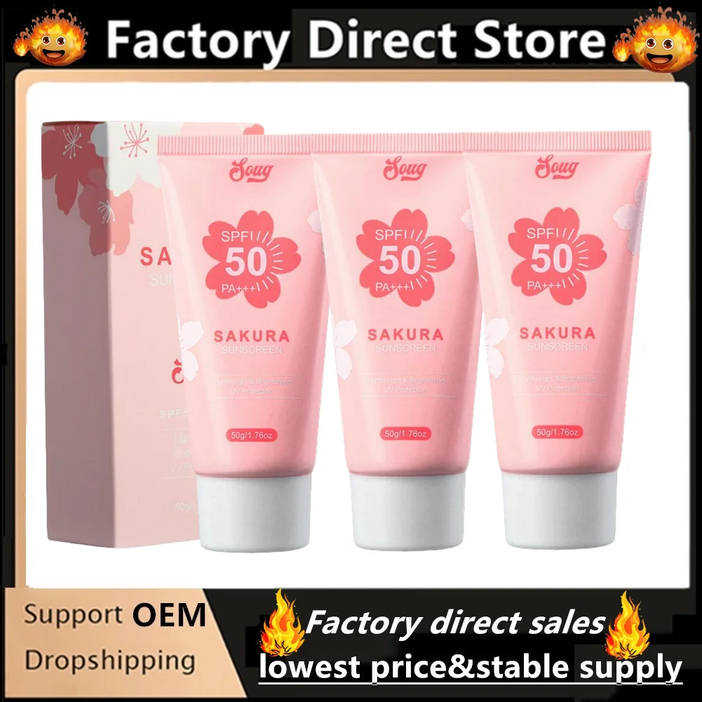 

3 шт. солнцезащитный крем SPF 50 корейские товары для лица солнцезащитный крем солнцезащитный крем лосьон для тела освежающий высокая защита от солнца уход за кожей