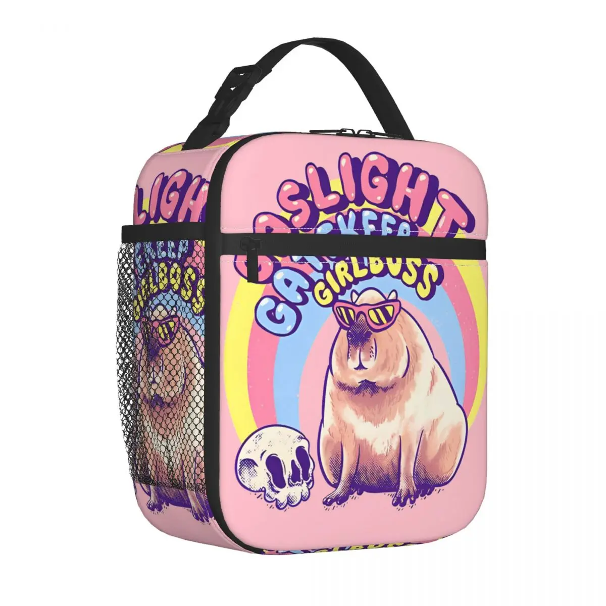 Cool Capybara Insulated Lunch Bags Cooler Bag Reusable Meal Container High Capacity Tote Lunch Box Food Handbags Work Picnic