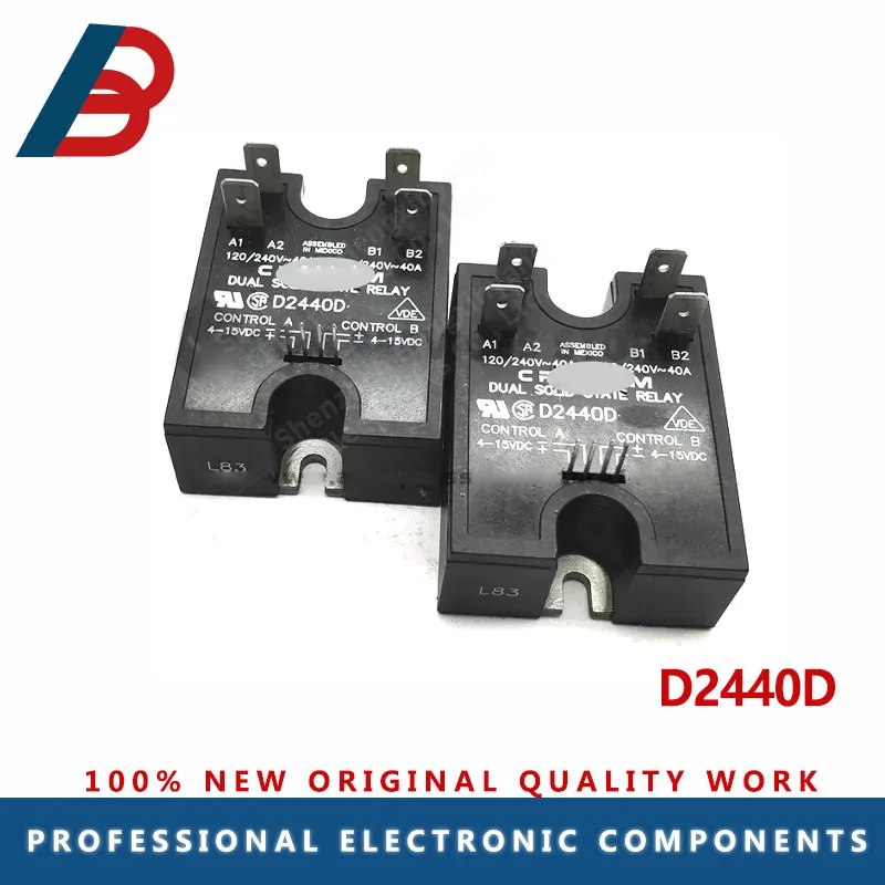

D2440D СОЛИДНЫЙ РЕЛЕ МОДУЛЬ SSR 4-15VDC Вход 280VAC 40A