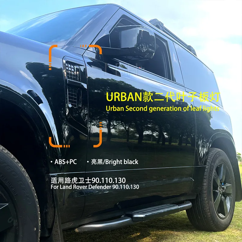 

Совместимая с SAAR Land Rover Defender 90 110 L663, городская модель с подсветкой, листовая пластина, воздухозаборник, сетка от насекомых, крышка