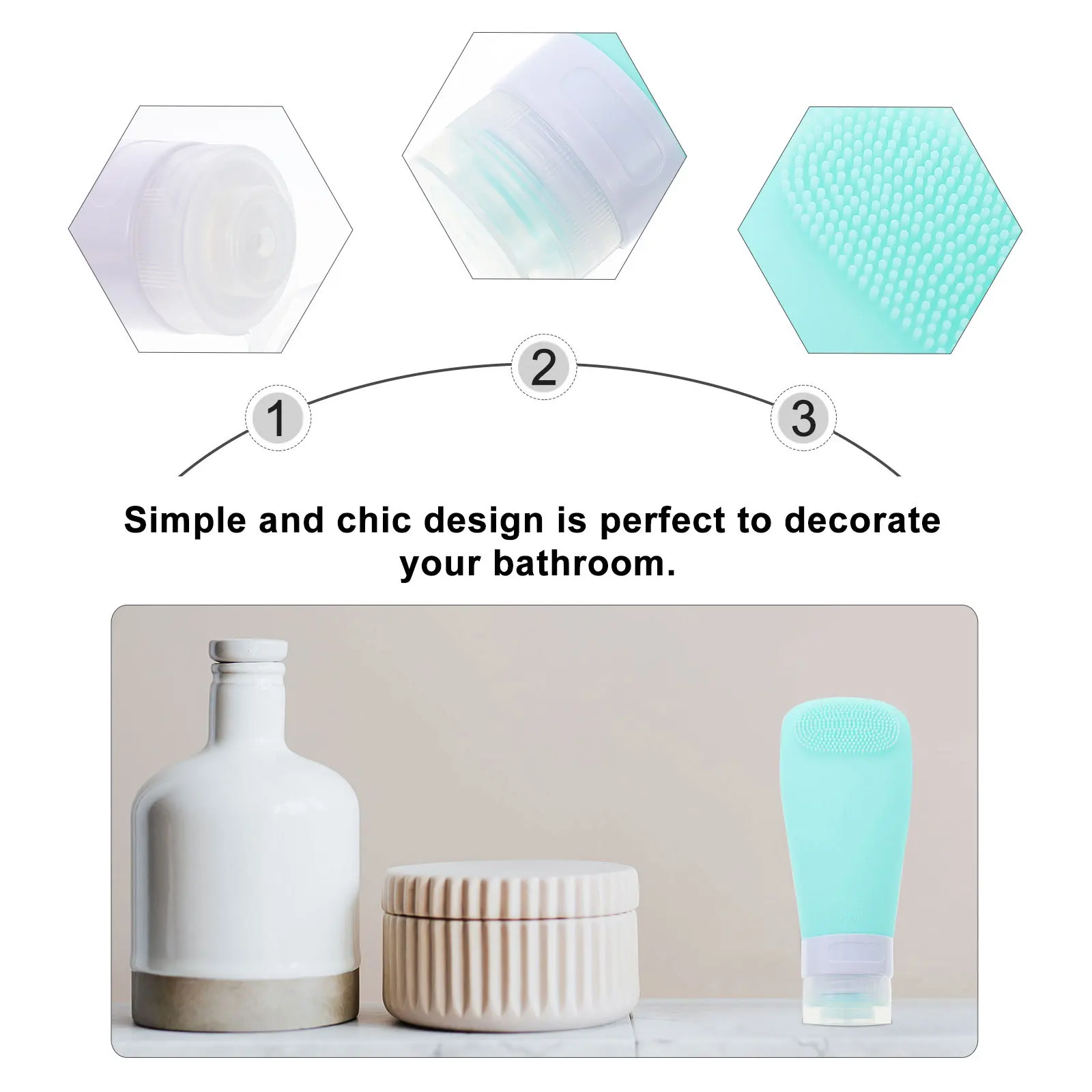 

4 Pcs Travel Lotion Bottle Set Dispenser Size Mini Containers Refillable Bottles