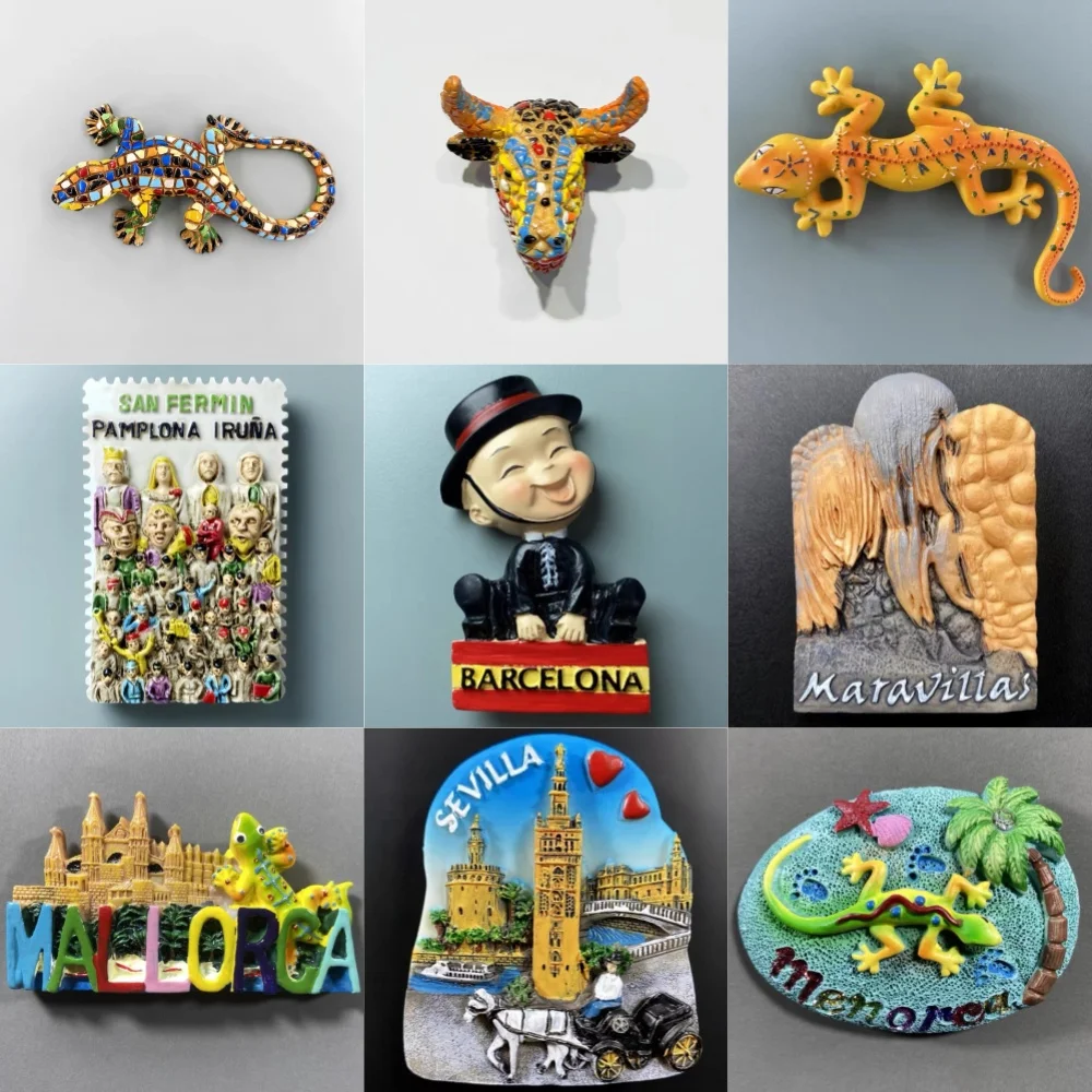 Spain Travel Souvenir Fridge Magnet, 3D Fridge Magnet, Handmade Fridge Magnet, Decorative Fridge Magnet