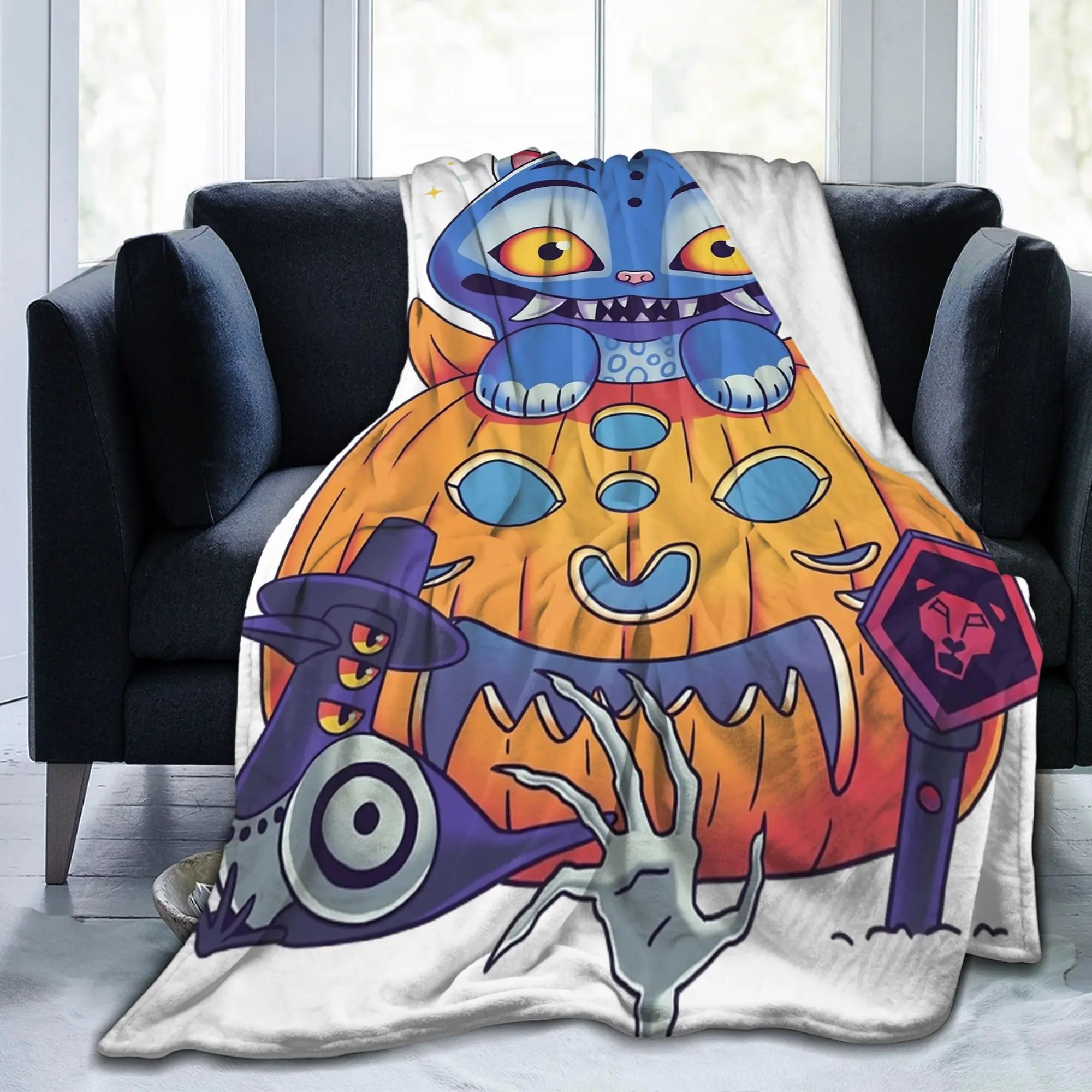

Охотники на демонов, дерпи, одеяло с тигром на Хэллоуин, коралловое флисовое плюшевое портативное теплое одеяло для постельных принадлежностей, уличное плюшевое тонкое одеяло