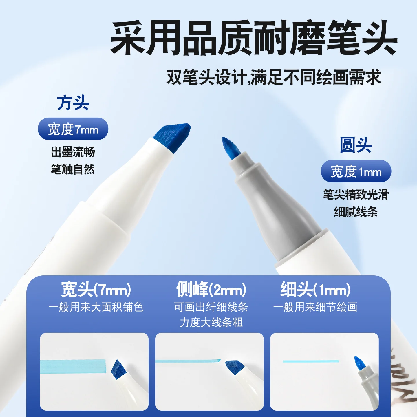 Alcohol Based Dual Tip Art Marker Set with 24 to 200 Colors, Fine and Chisel Nibs for Illustration, Anime Design, Architecture