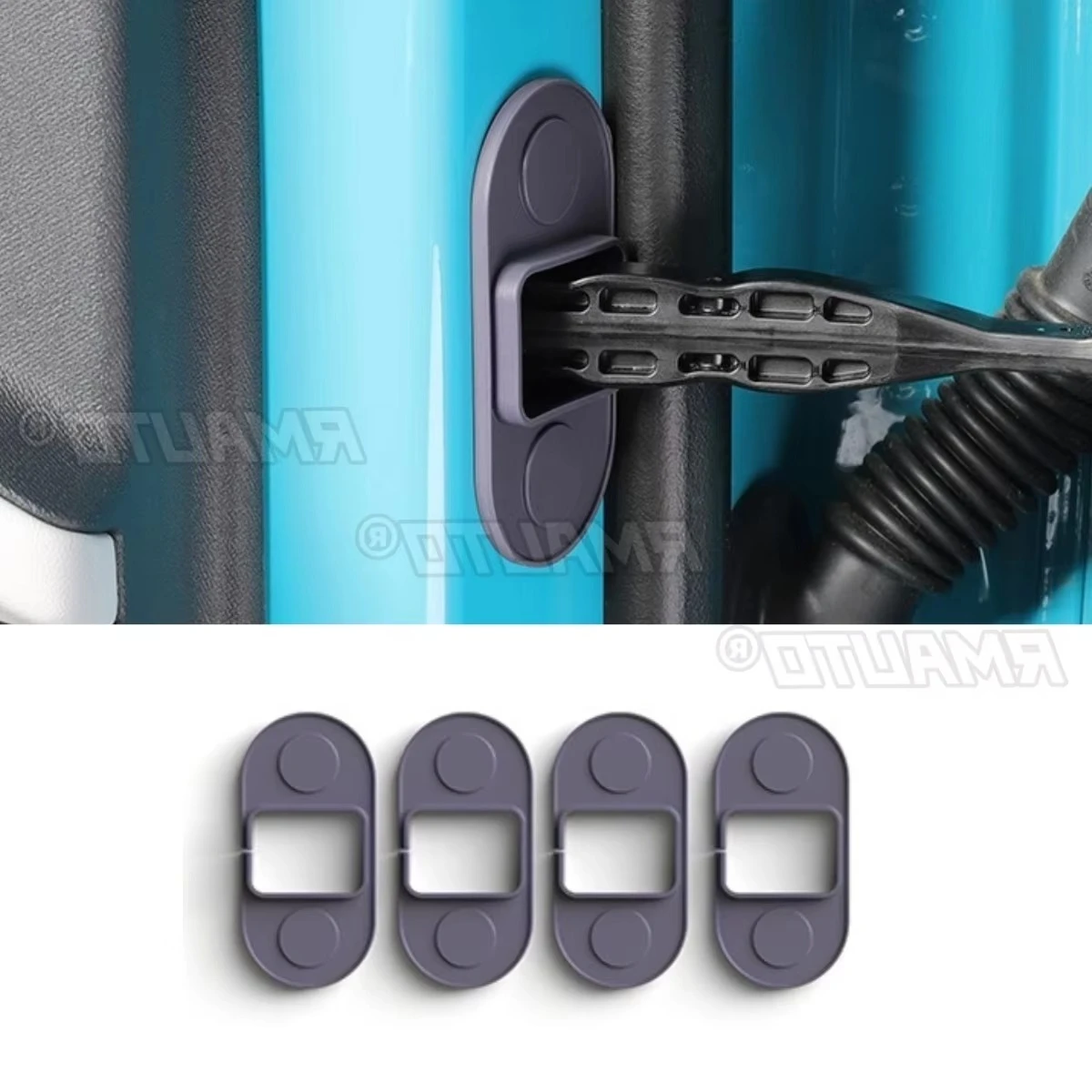 

For Xiaomi SU7 Car Accessories Car Door Lock Buckle Cover Stopper Protection Limiter Rust Prevention Body Kit Exterior Part