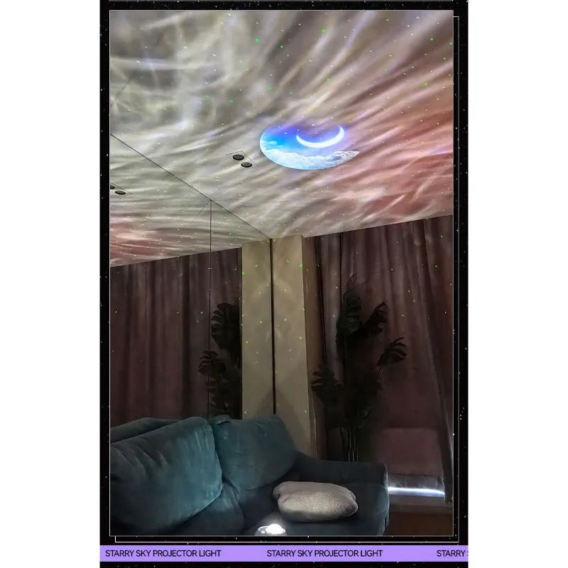 مصباح بروجيكتور SHGO-Starry Sky مع مكبر صوت بلوتوث مدمج وقابل لإعادة الشحن عبر USB ودعم الموسيقى #4