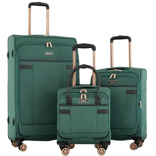 

Комплект из 3 предметов для путешествий Kensie Hudson Softside, цвет Smoke Pine