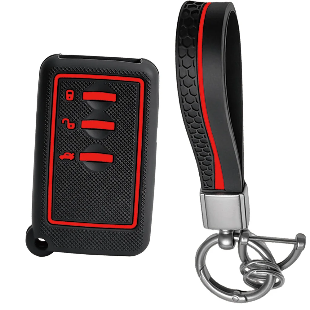 silicone remote shell For Subaru Forester Outback Crosstrek Impreza Ascent WRX BRZ Legacy XV with wrist strap and key ring