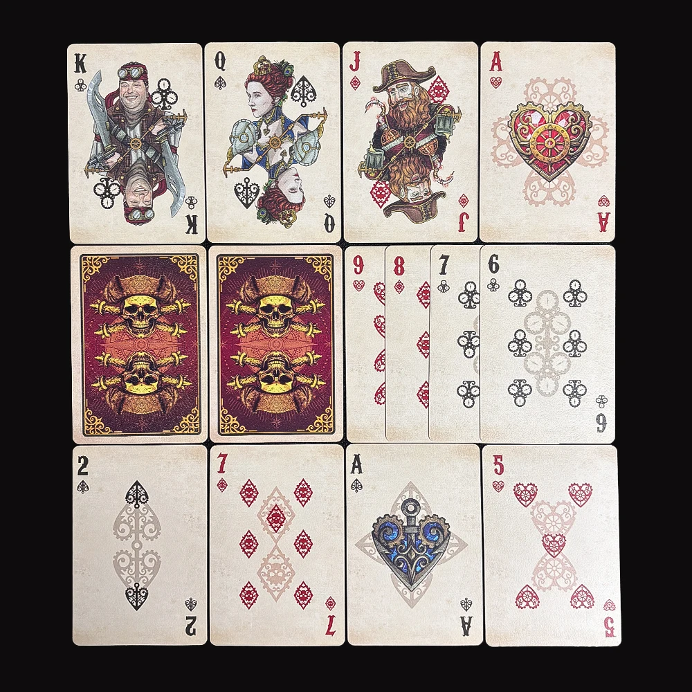 Pirate Series Playing Cards Waterproof Frosted Poker Cards Vintage Deck of Cards for Entertainment, Collections and Gift Giving