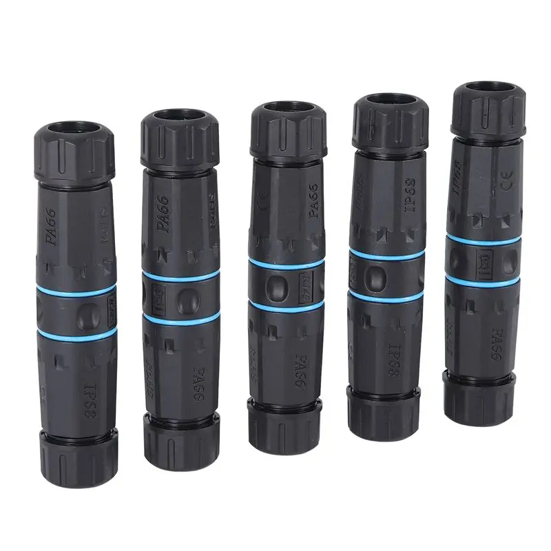 AEE4-5 Pcs RJ45 Connectors IP68 Waterproof Shielded (STP) Cat6 Ethernet LAN Cable Connector