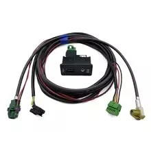 For VW Golf 7 MK7 VII For Passat B8 CarPlay Media USB AUX Switch MIB2 MDI USB AMI Adapter Plug Socket 5Q0035726E 5Q0 035 726 E
