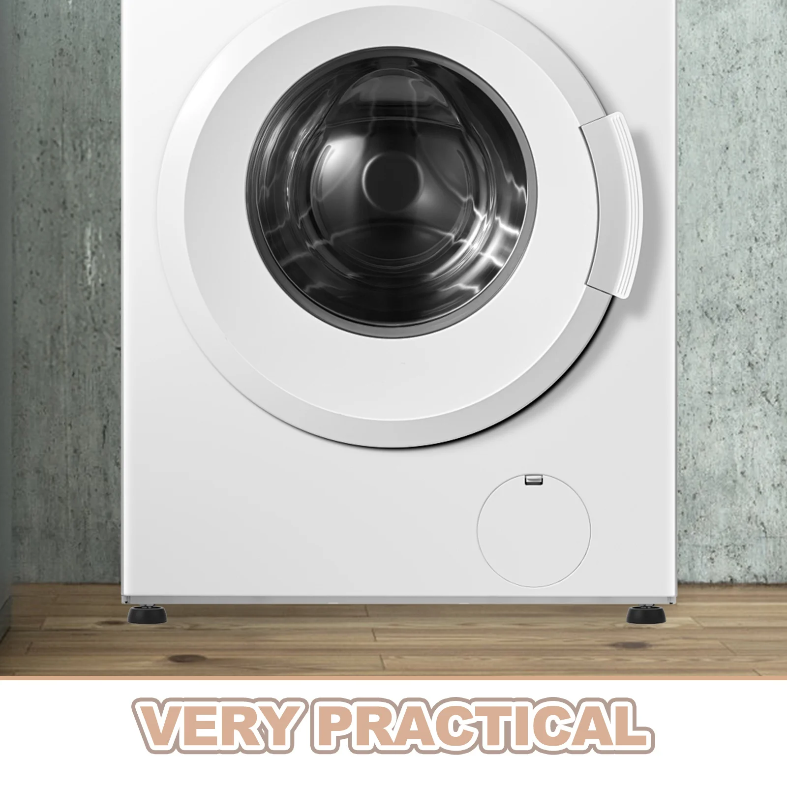 Almofadas antivibração para lavadora e secadora, estabilizador de redução de ruído, pés absorventes de choque, acessórios para aparelhos com 10 peças