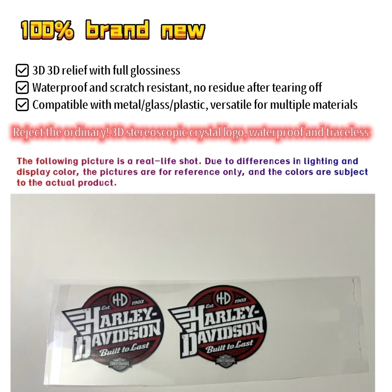 Harley-Davidson Built to Last Logo Style  Stickers Decals for Cruiser Panels Accessories Decorative Logo Motorcycle Car Stickers view 3