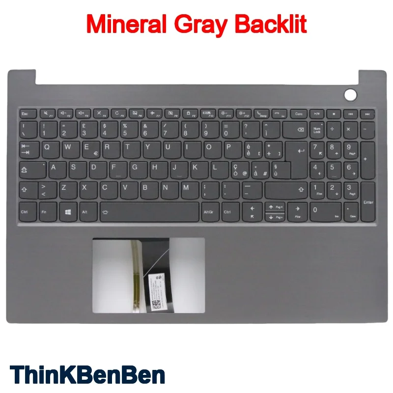 

Минеральный серый верхний чехол для упора для рук, чехол с подсветкой, клавиатура для Lenovo ThinkBook 15, IML IIL 5CB0W45424 5CB0W45440 5CB0W45269