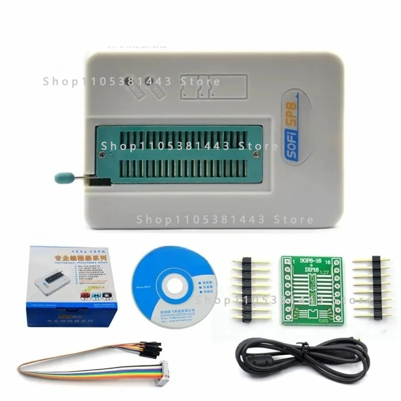 SP8-A EEPROM BIOS FLASH ISP 40 Pins Adapter 24 25 93 for Over 4000 IC Chips Universal  Programme High Speed USB Programmer