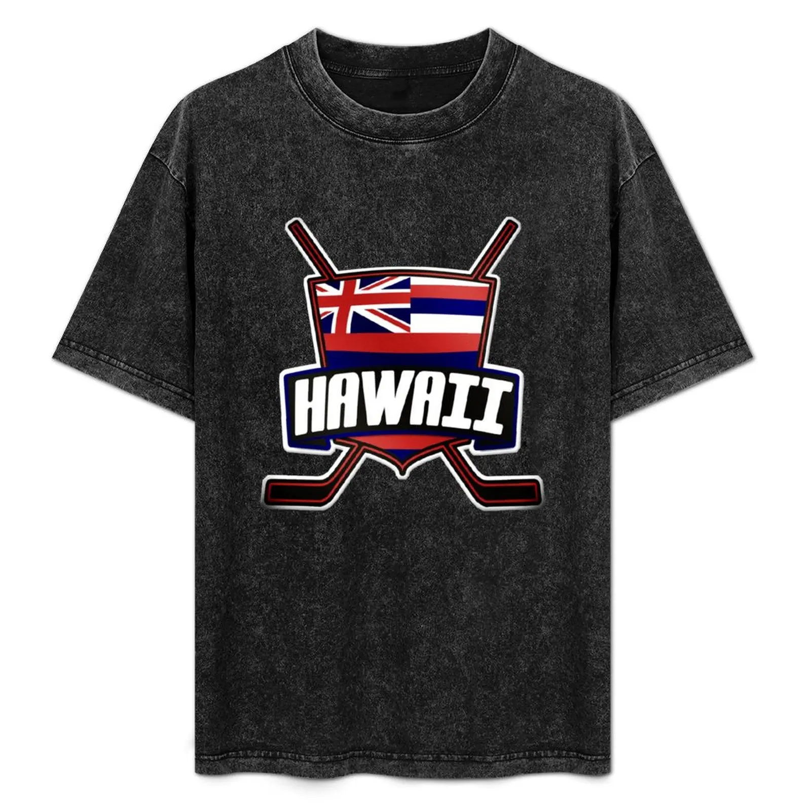 

Hawaii Hockey Flag Logo T-Shirt Casual Daily Graphic Tee