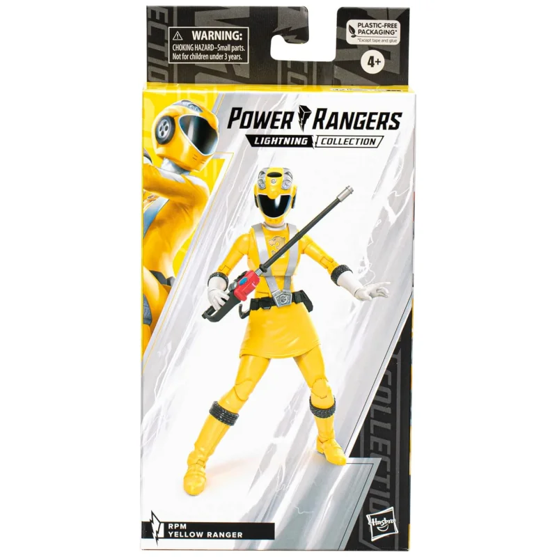 

Коллекция молний Power Rangers, об/мин, желтый рейнджер, 6-дюймовая коллекционная фигурка премиум-класса с аксессуарами