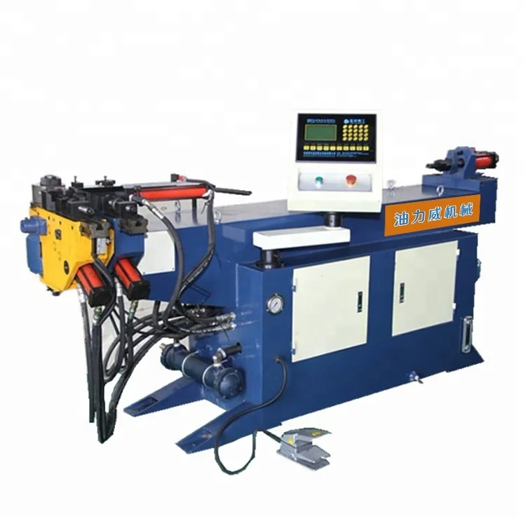 NC for Stainless Steel Aluminum Copper Pipe Bending Machine 63NC Small Automatic Hydraulic Pipe Bender Motor Semi-Automatic