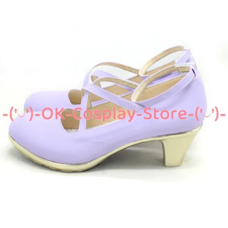 [Customized Size] Shiraishi Tsumugi Cosplay Shoes SHINY COLORS Anime Roleplay Prop Halloween Carnival Party Boots PU Leather