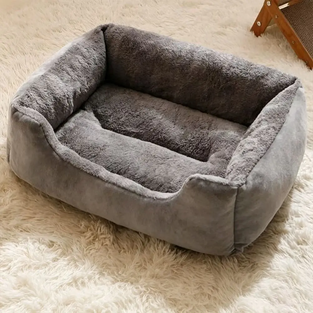 Comfortable Short Cat Bed Warm Comfort Soft Texture Pet Cushion Bed Cozy Sleeping Surface Dog Bed Cats Kittens