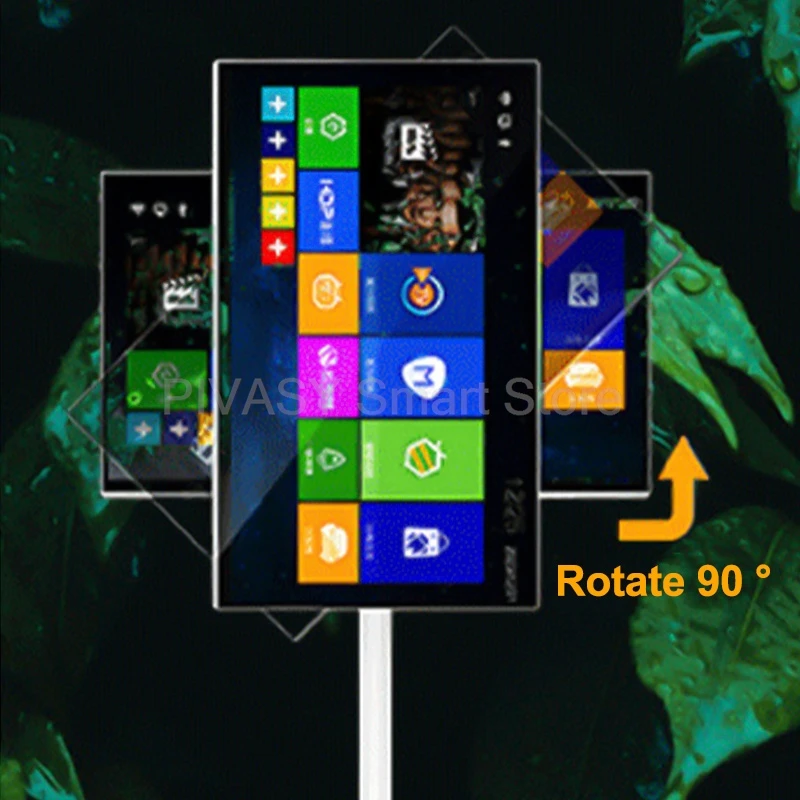 شاشة لمس ذكية تعمل بنظام أندرويد بقوة 27 بوصة تعمل بالبطارية في الهواء الطلق مع حامل تلفزيون 6G + 128G تلفزيون 4k لمنزل ألعاب الصالة الرياضية