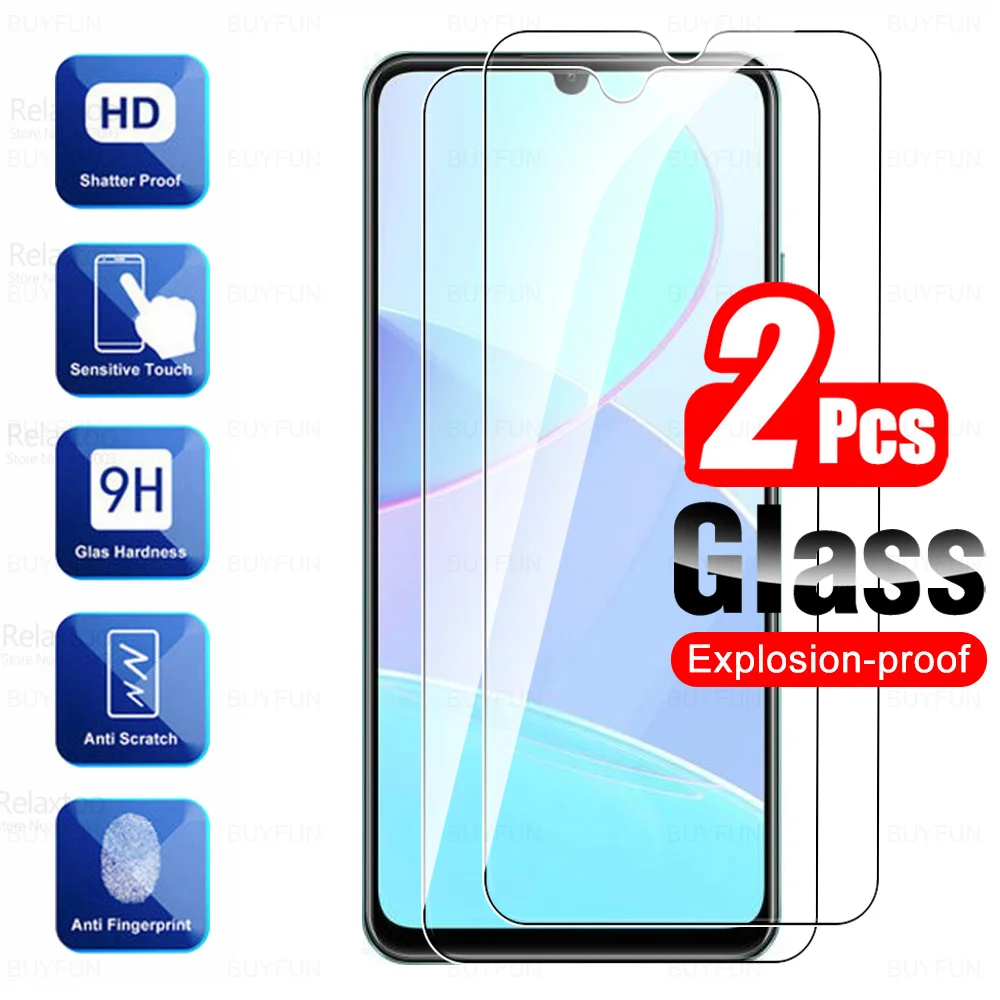 2 шт. закаленное стекло для Realme C51 защита экрана C53 C55 C33 C30 C30s C31 C35 C21 C25y C11 2021 C25 C25s C21 C20 C20a стекло