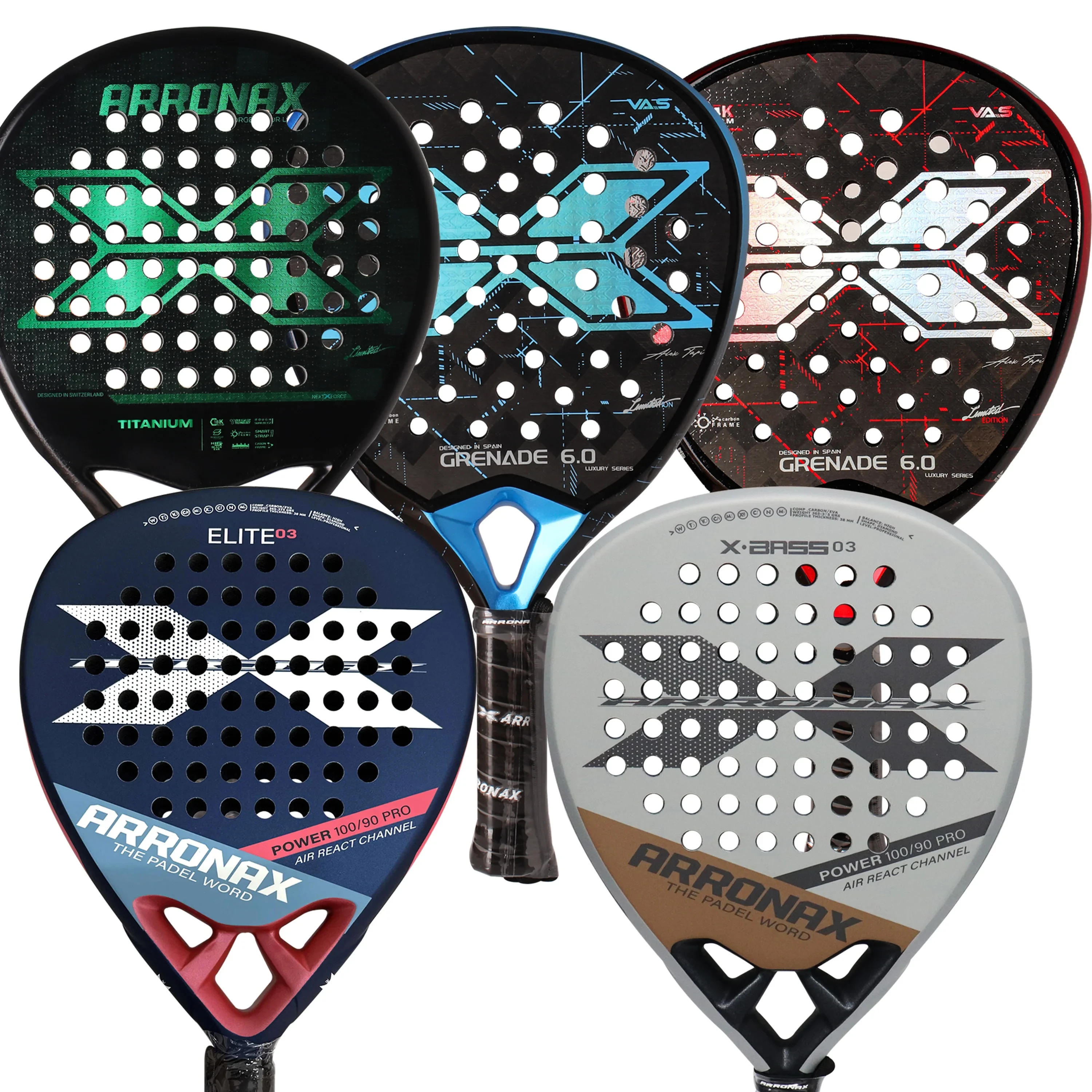 ARRONAX Tennis Padel Racket Paddle Racquet EVA Soft 100% 18K/24K Carbon Fiber 3D Hexgon Padel Paddle for Beginner with Cover Bag