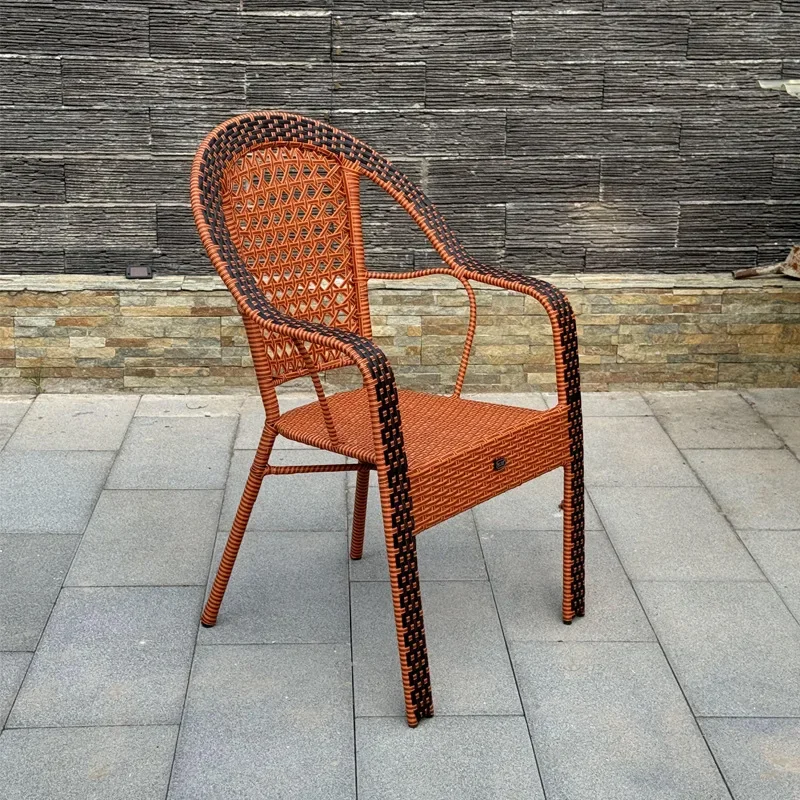 aoliviya-モダンホームシングルバルコニーラタンチェア耐久性があり快適な高齢者向け長時間座っても快適な織り背もたれガーデンリグ