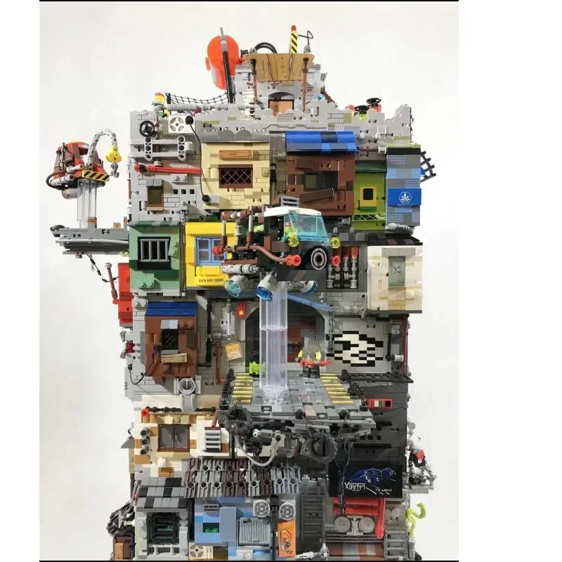 City Building MOC-14245 Doomsday Wasteland Building Town Difficult Building Block Toys Adult DIY Birthday Gift Christmas DiyGift