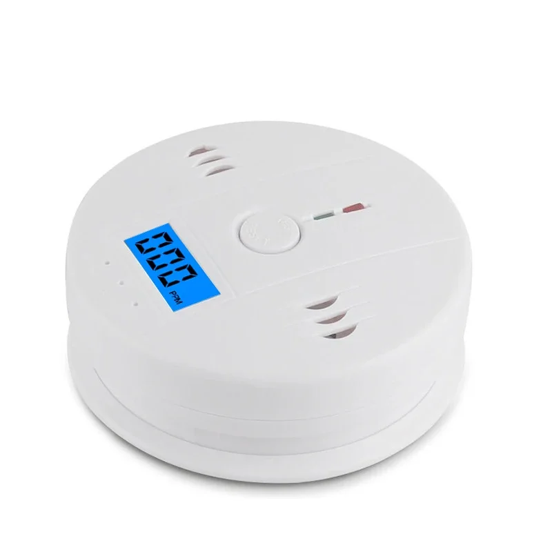 CUSAM Carbon Monoxide Detector with LCD Display 85dB Siren Site Alarm Sound Independen CO Sensor Poisoning Warning Alert