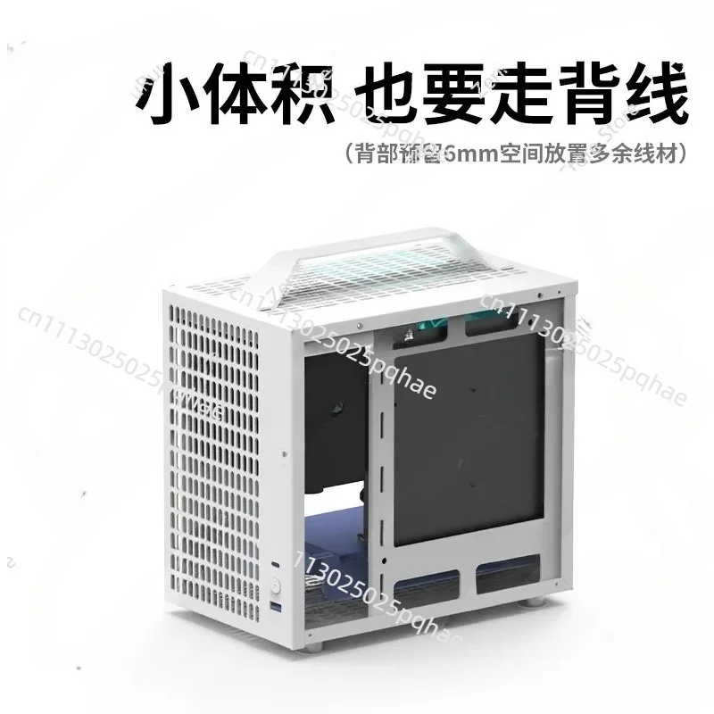 U35 Chassis ITX Portable Portable Side Transparent Desktop Computer SFX Power Supply Mini All Aluminum Chassis Non-C24