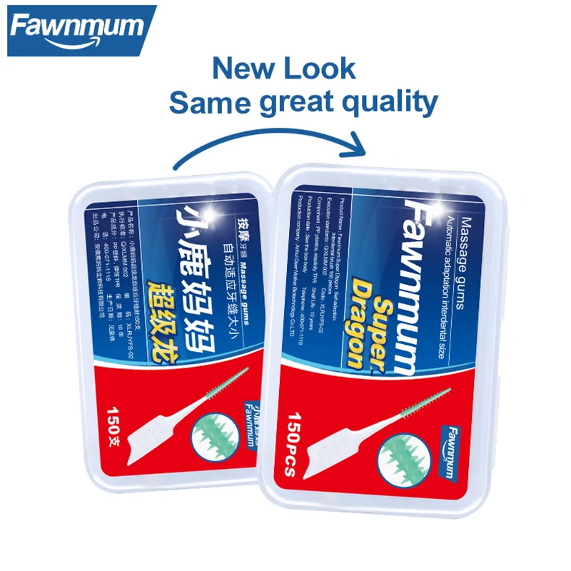 Fawnmum 150 ชิ้น/เซ็ตจัดฟัน Interdental แปรงทําความสะอาดระหว่างฟันแปรงสีฟันทันตกรรมทําความสะอาด Oral Hygiene Care เครื่องมือ