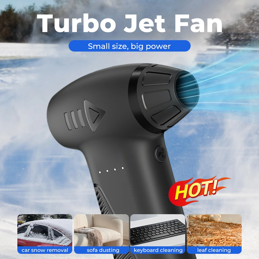 180W Draadloze Jet Fan 990000 RPM Borstelloze Motor Turbo Jet Blower Auto Stofzuiger 52 M/S Outdoor Draagbare Blower