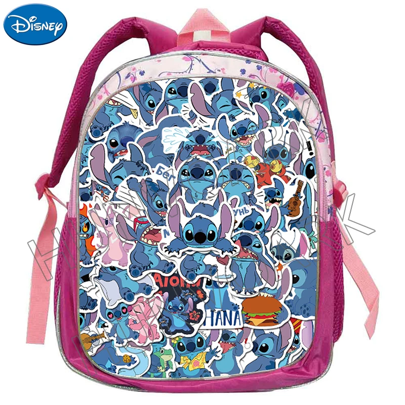 Lilo And Stitch plecak przedszkole kreskówka 3D wodoodporne dziewczyny chłopcy torby szkolne 2-5 lat dzieci mała księżniczka Mochilas