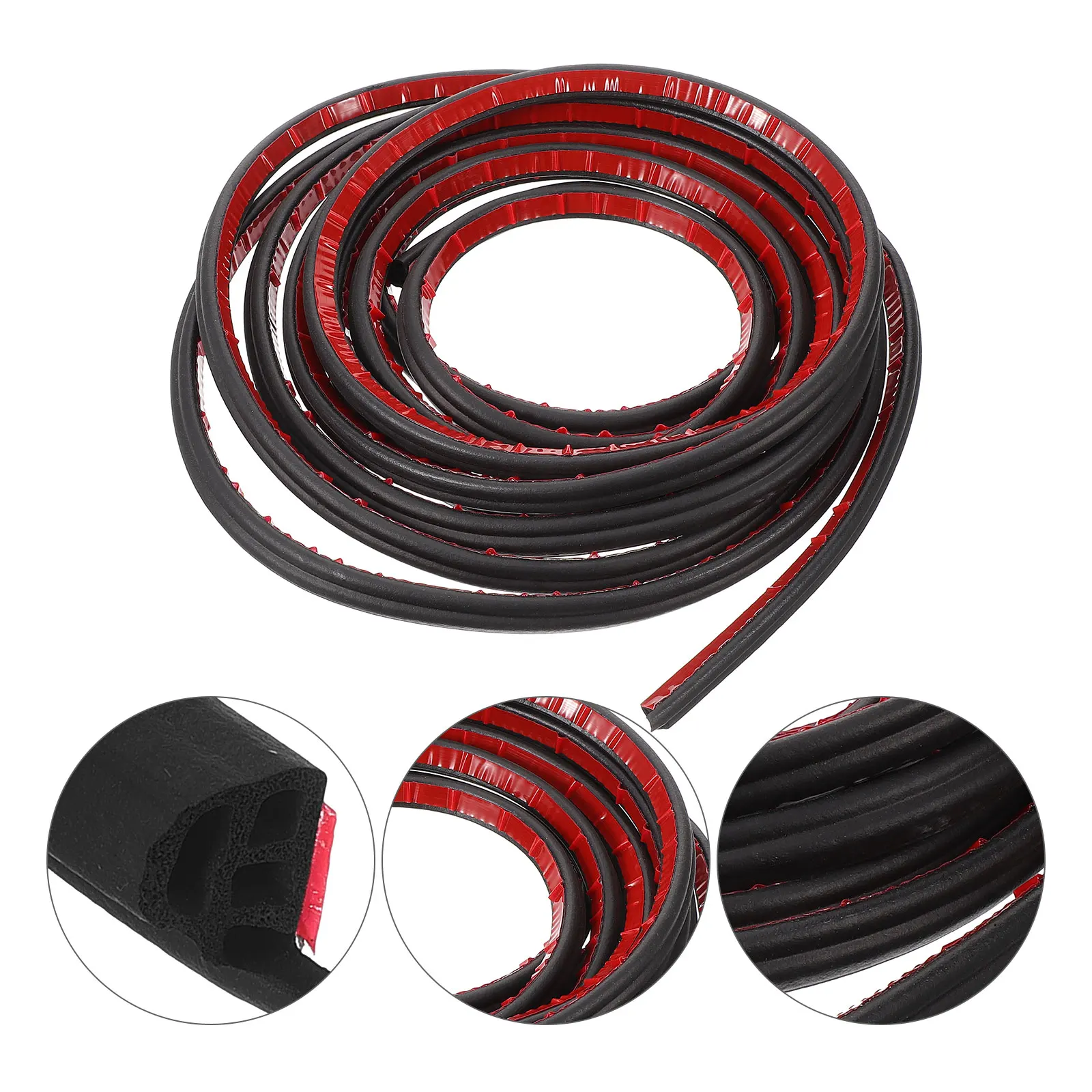 

Car Seal Rubber Soundproof Weatherstripping For Auto Door Frame Noise Reduction Self-Adhesive Strip Car