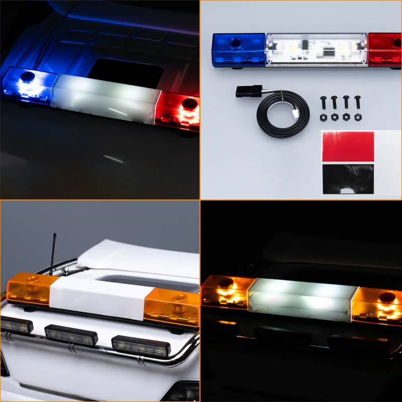 1pcs plastic rotating Warning Light for Tamiya 1/14 RC Truck for SCANIA R620 for MAN for ACTROS 3363 Car