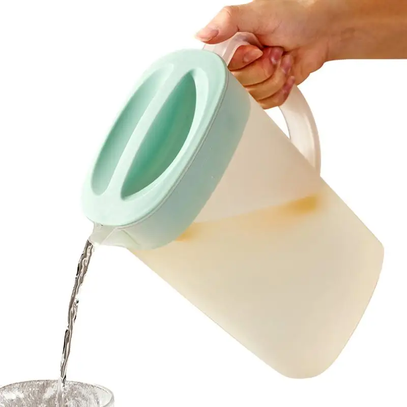 Water Jar For Fridge 2500ml Ice Lemonade Pitcher For Fridge Heat & Cold Resistant Fridge Jug Water Pitcher For Soy Milk Coffee