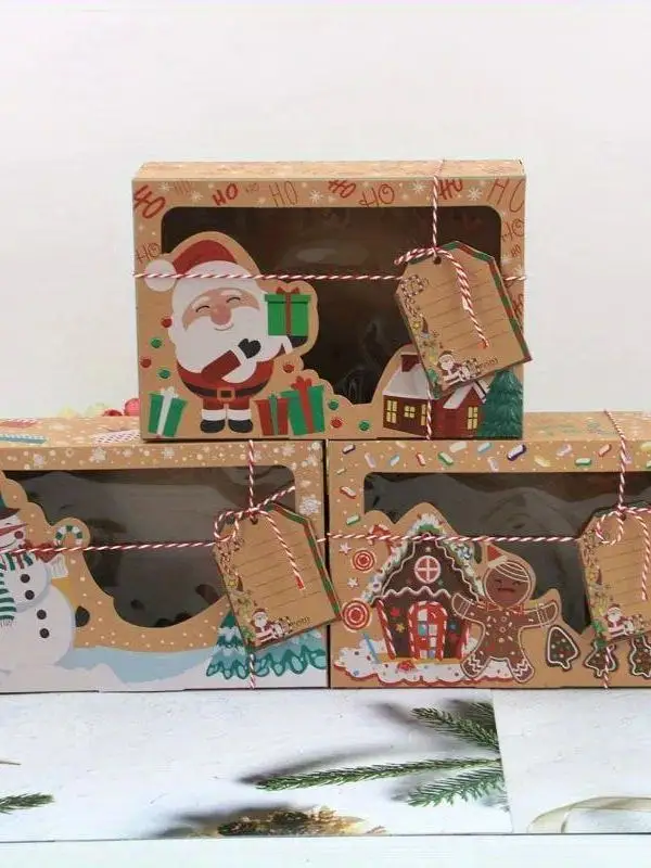 18pcs-christmas-cookie-gift-box-kraft-paper-candy-packaging-festive-treats-container-for-holiday-parties-and-gifting