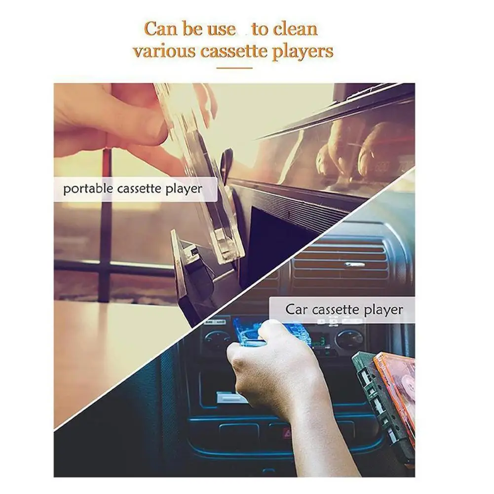1 Set Audio Cassette Tape Recorder Head Cleaner & Repeater Cassette Audio Home Player Wet/dry Head Tape Accessories Cleaner