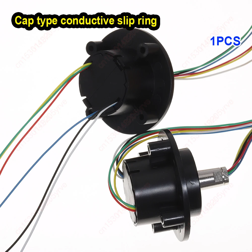Hat Type Conductive Slip Ring Collector Ring 2A 3A Precision PTZ 6-channel Signal Rotary Connector for Robot Handheld Stabilizer