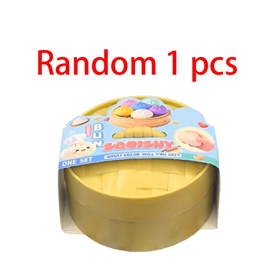 Blind Box Bunte Simulierte Knödel-Squishies zur Entspannung, Angstlinderung, Stressabbau und Stimmungsverbesserung, Rebound-Quetschspielzeug