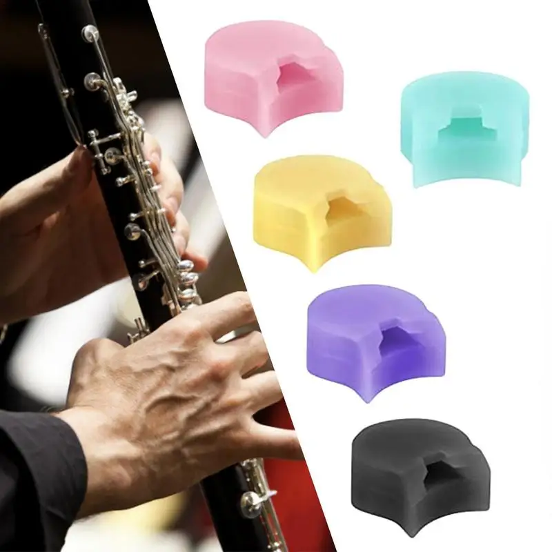 Clarinet Thumb Rest Cushion 5Pcs Thumb Rest For Oboe Clarinet Arc Design Comfortable Clarinet Thumb Oboe Rest Pads Protector