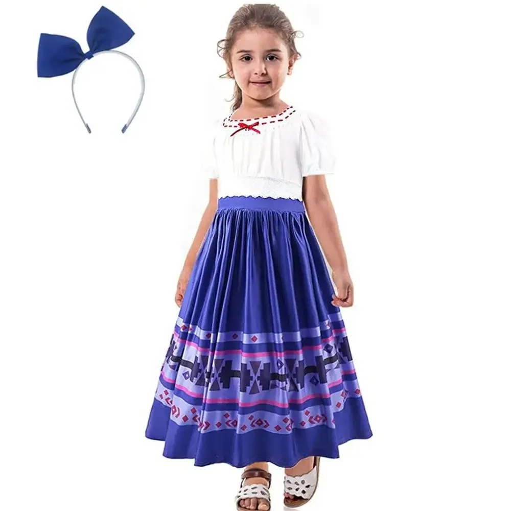 

Girls Costume Party Princess Dress Summer Casual Long Dress Halloween Cospaly Costume Carnival Clothing 3-10 Years Old