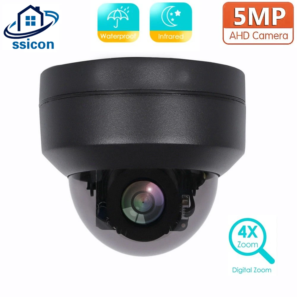 

5MP Security Outdoor PTZ AHD Camera Waterproof 2.8-12mm Motorized Lens 4 IN 1 AHD/CVI/TVI/CVBS MINI Speed Dome CCTV Camera