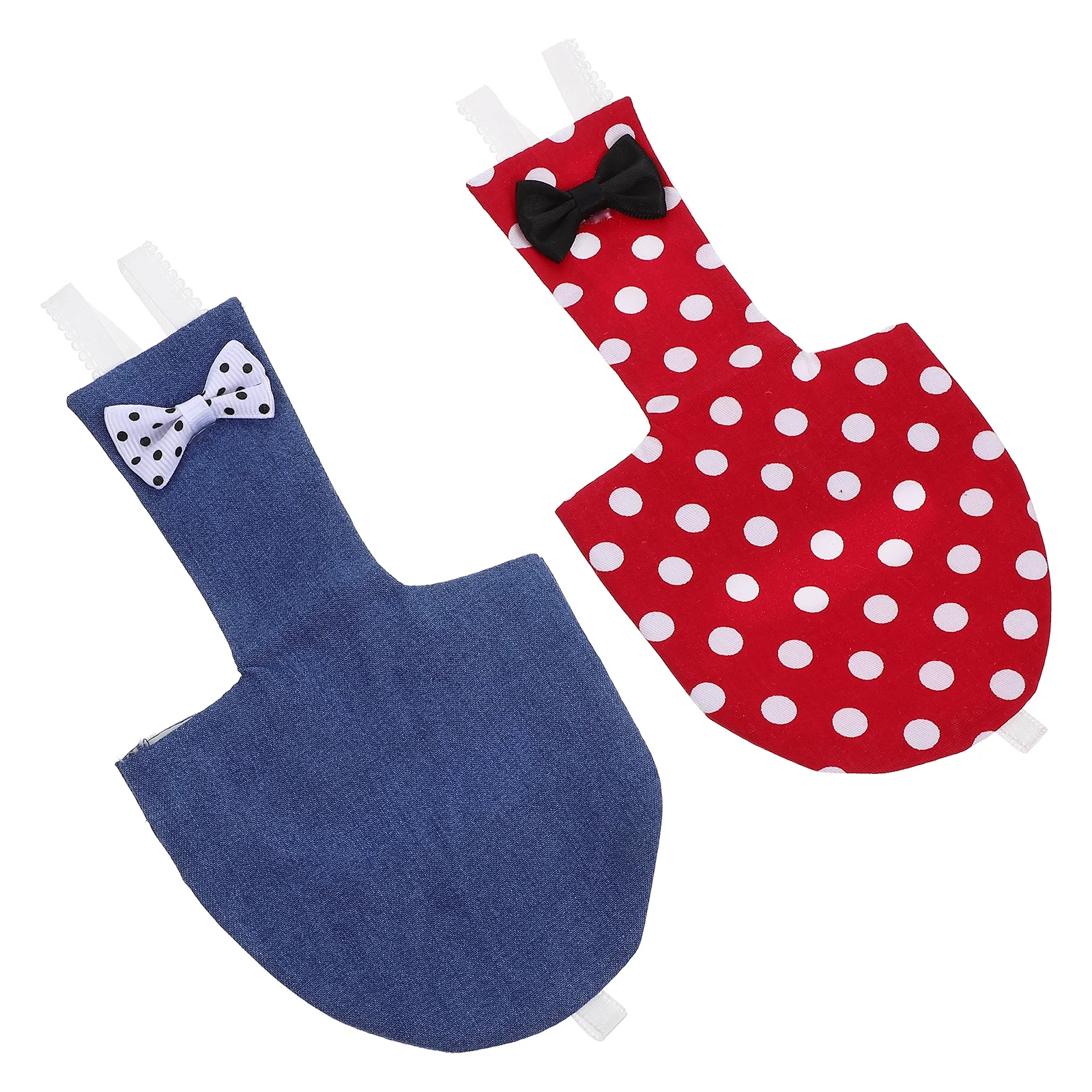 

2Pcs Parrot Diaper Delicate Bowknot Appearance Soft Skin Friendly Light Washable Reusable Parakeet Clothing Parrot