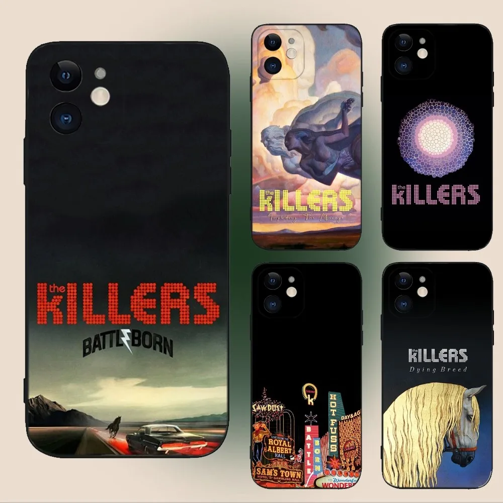 

Band The Killers Phone Case For iPhone 15,14,13,12,11,Plus,Pro Max,XS,X,XR,SE,Mini,8,7 Soft Silicone Black Cover