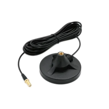 3 inç Anten Manyetik Montaj ve 16.4ft Uzatma Kablosu SMA Erkek Taban 7 cm SMA-Dişi fiş konnektörü HAM Radyo Aksesuarı